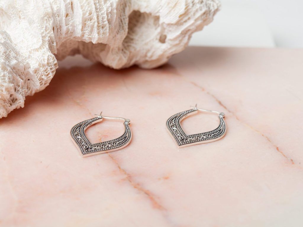 Oorbellen Hoop Earrings Yasmine 925 sterling zilver Laura Design